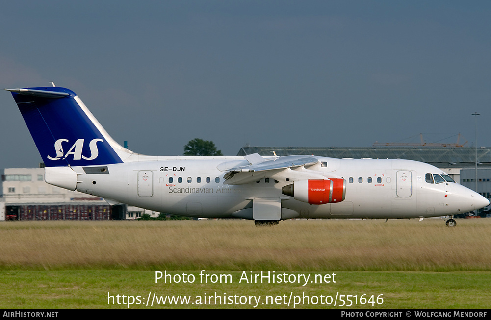 Aircraft Photo of SE-DJN | British Aerospace Avro 146-RJ85 | Scandinavian Airlines - SAS | AirHistory.net #551646