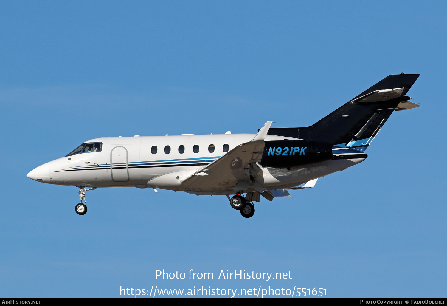 Aircraft Photo of N921PK | Raytheon Hawker 850XP | AirHistory.net #551651