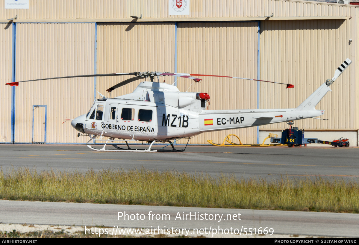 Aircraft Photo of EC-MAP | Bell 412 | Gobierno de España | AirHistory.net #551669