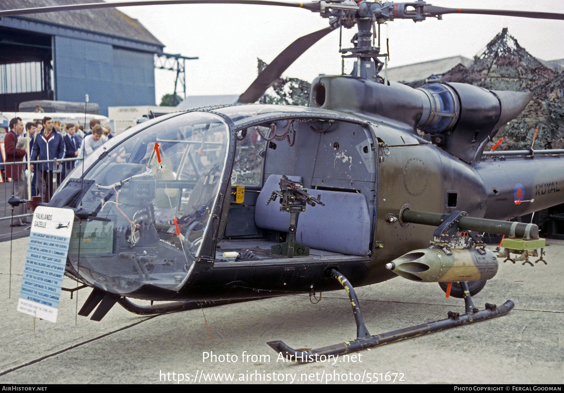 Aircraft Photo of XX412 | Aerospatiale SA-341B Gazelle AH1 | UK - Marines | AirHistory.net #551672