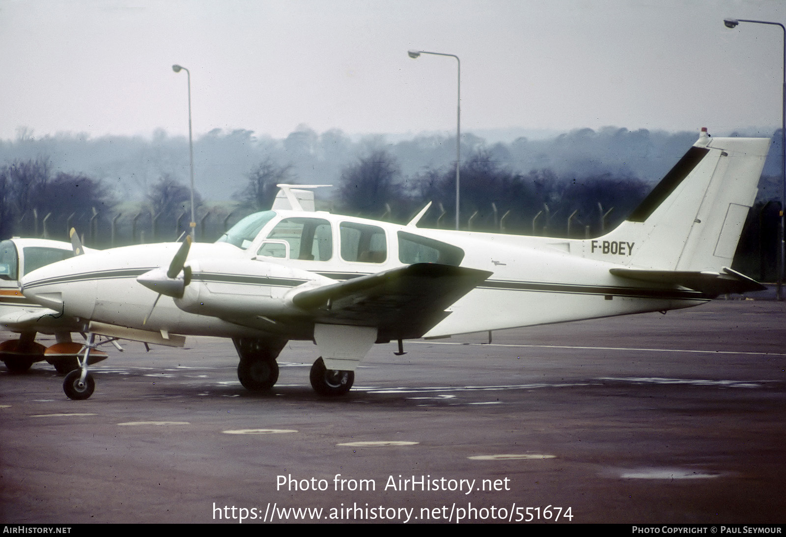 Aircraft Photo of F-BOEY | Beech C55 Baron (95-C55) | AirHistory.net #551674