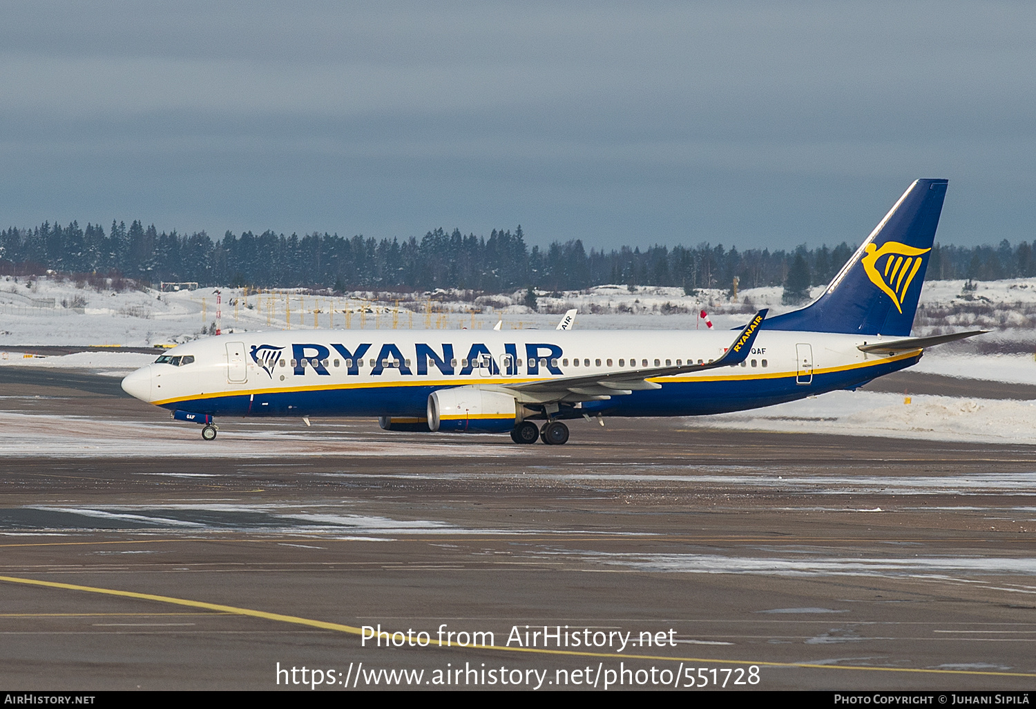 Aircraft Photo of 9H-QAF | Boeing 737-800 | Ryanair | AirHistory.net #551728