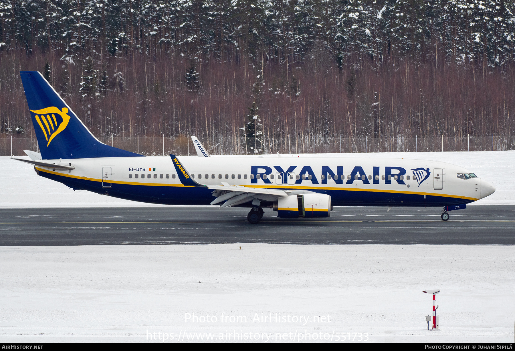 Aircraft Photo of EI-DYB | Boeing 737-8AS | Ryanair | AirHistory.net #551733