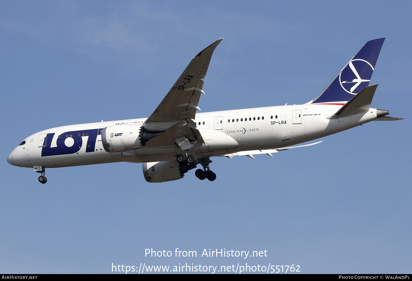 Aircraft Photo of SP-LRA | Boeing 787-8 Dreamliner | LOT Polish Airlines - Polskie Linie Lotnicze | AirHistory.net #551762