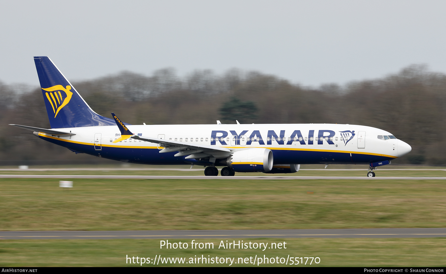 Aircraft Photo of 9H-VVC | Boeing 737-8200 Max 200 | Ryanair | AirHistory.net #551770