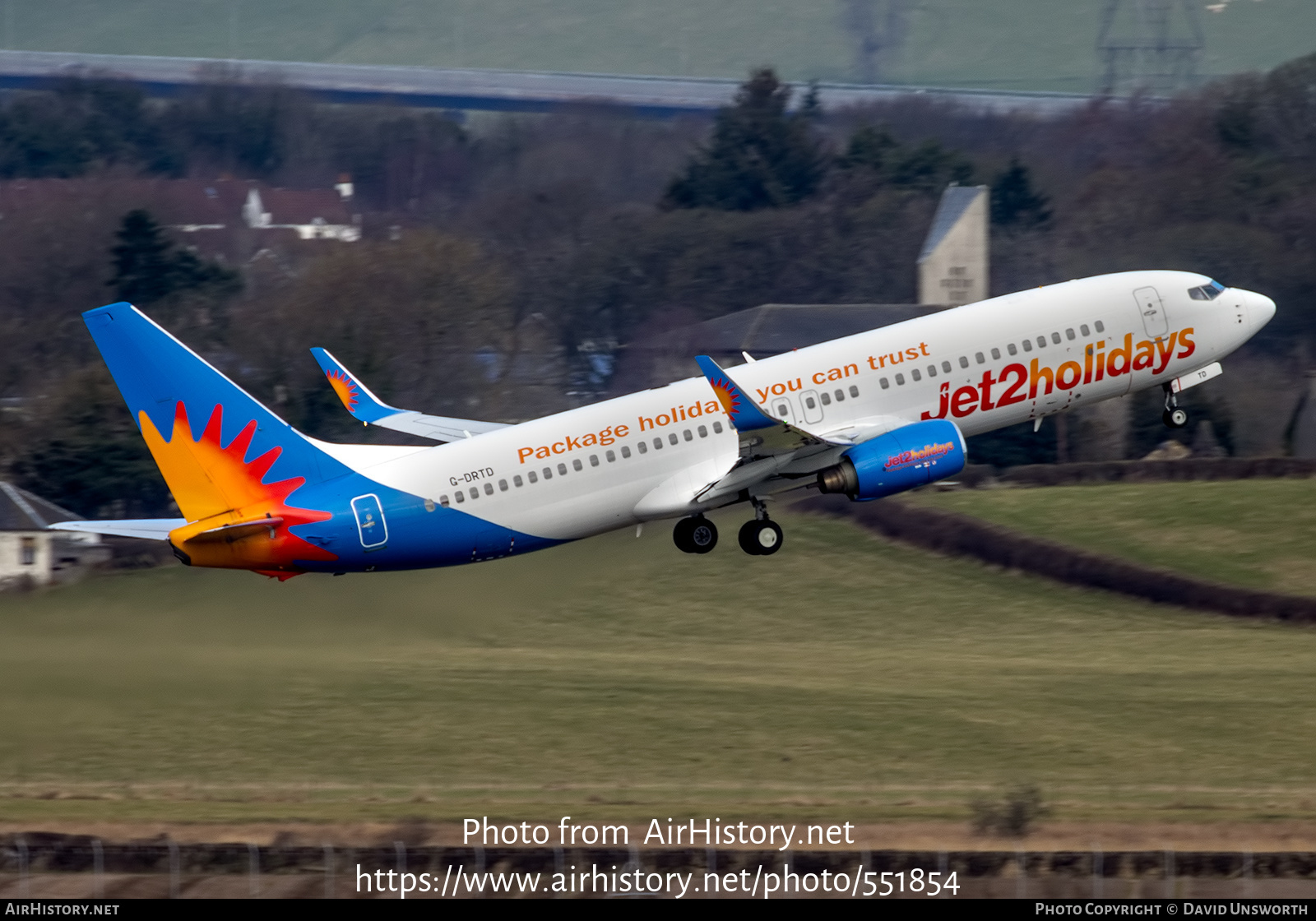 Aircraft Photo of G-DRTD | Boeing 737-808 | Jet2 Holidays | AirHistory.net #551854