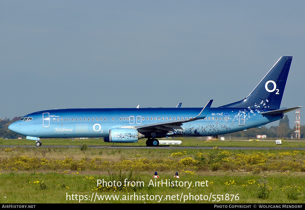 Aircraft Photo of OK-TVC | Boeing 737-86Q | Travel Service | AirHistory.net #551876