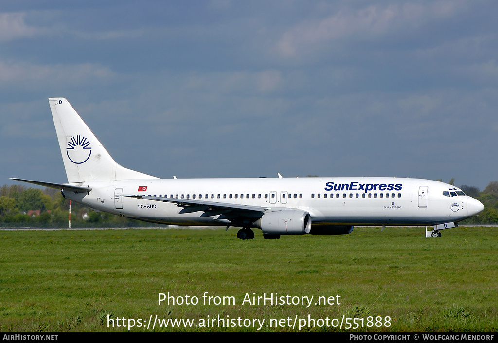 Aircraft Photo of TC-SUD | Boeing 737-86N | SunExpress | AirHistory.net #551888