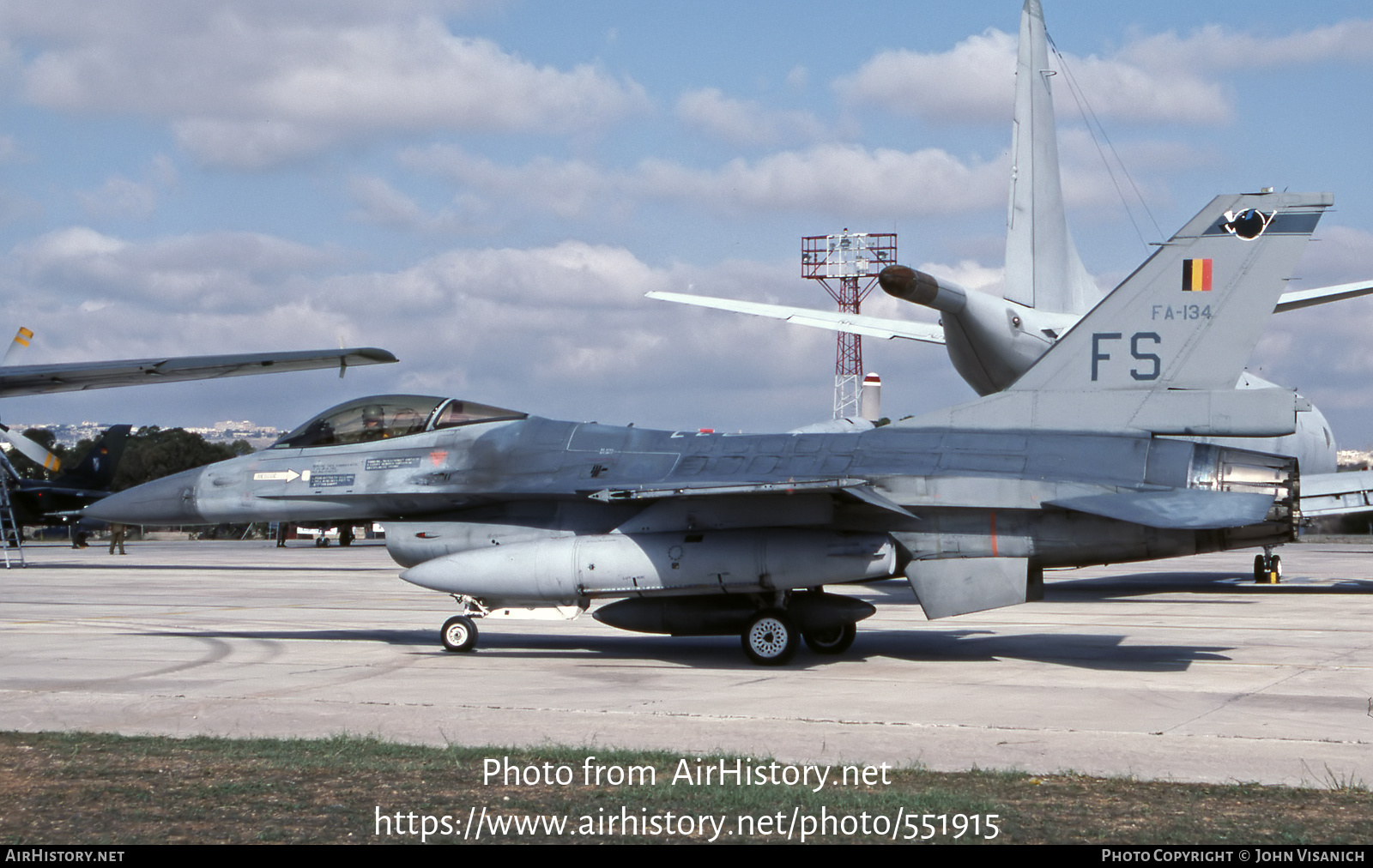 Aircraft Photo of FA-134 | General Dynamics F-16A Fighting Falcon | Belgium - Air Force | AirHistory.net #551915