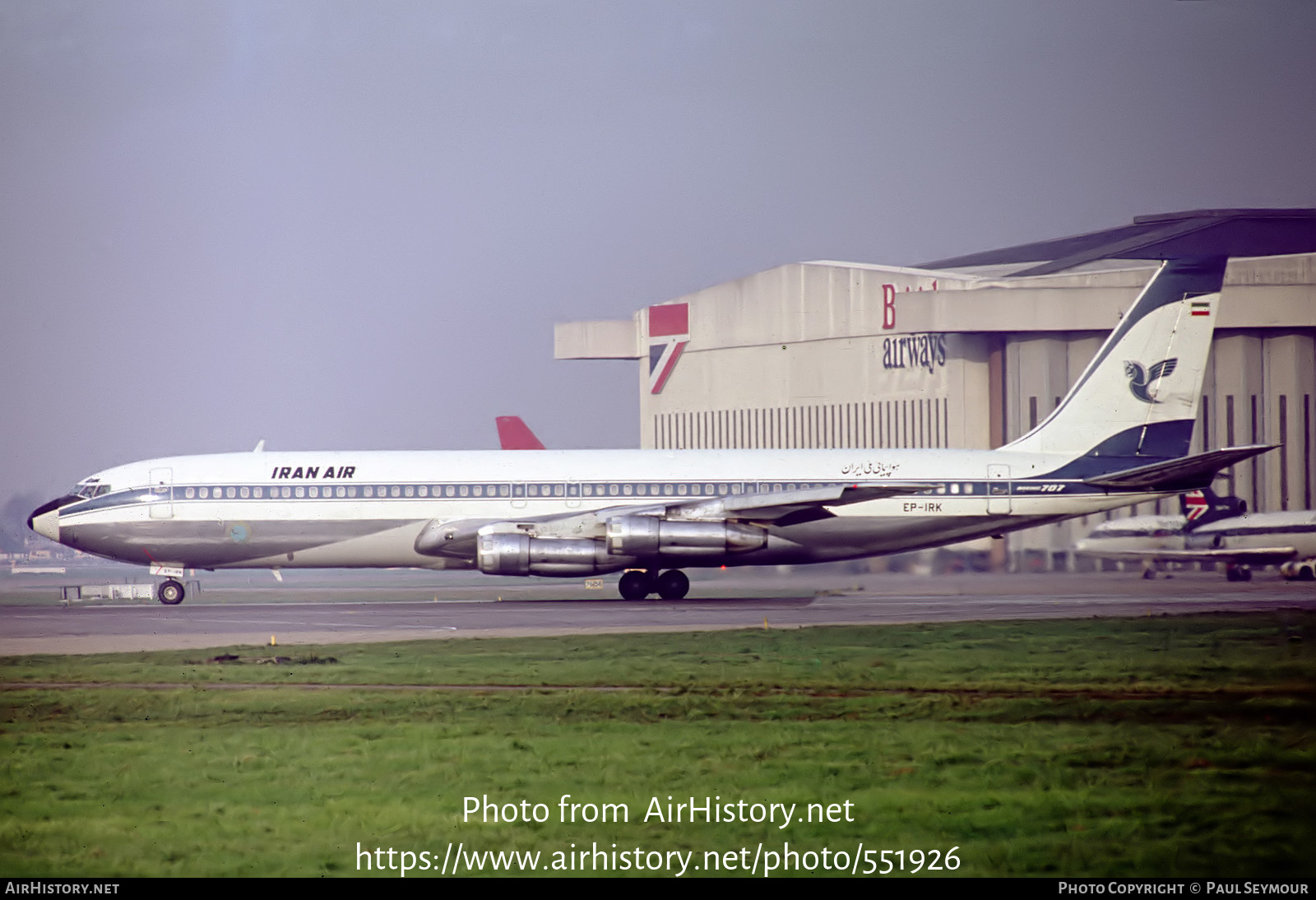 Aircraft Photo of EP-IRK | Boeing 707-321C | Iran Air | AirHistory.net #551926