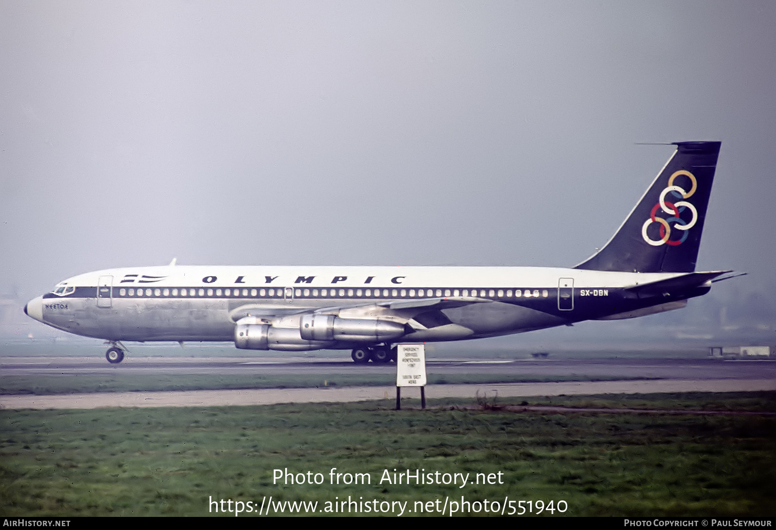 Aircraft Photo of SX-DBN | Boeing 720-051B | Olympic | AirHistory.net #551940