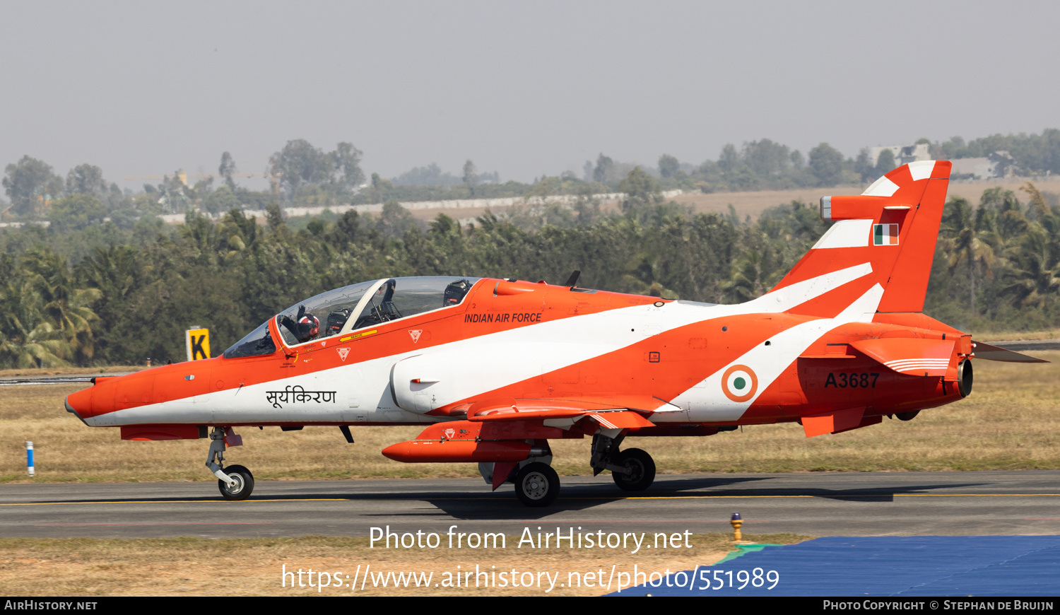 Aircraft Photo of A3687 | BAE Systems Hawk 132 | India - Air Force | AirHistory.net #551989