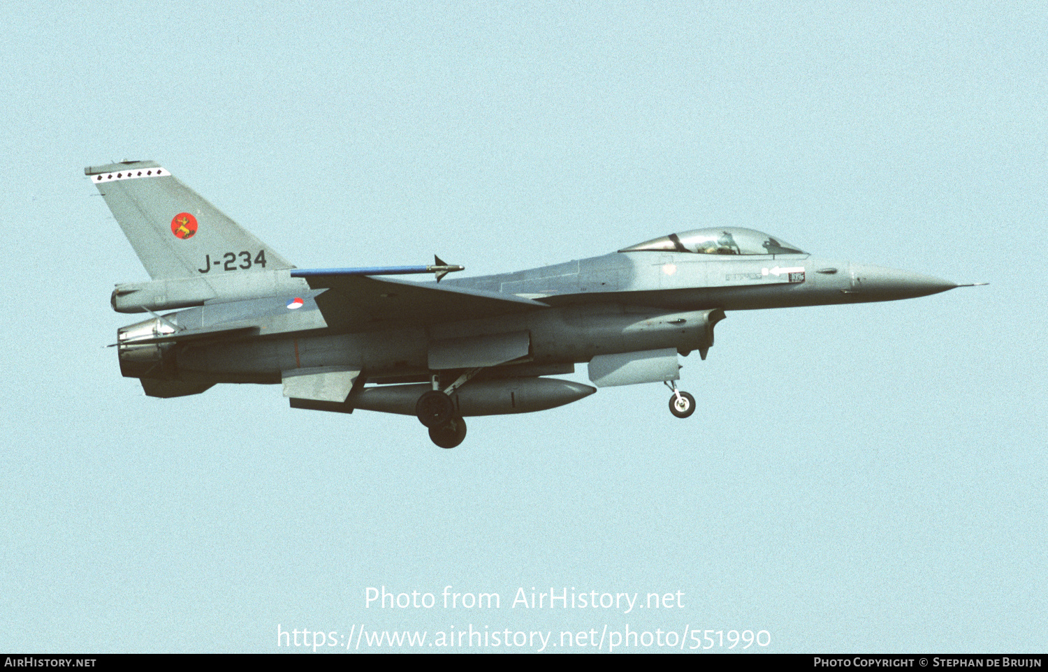 Aircraft Photo of J-234 | General Dynamics F-16A Fighting Falcon | Netherlands - Air Force | AirHistory.net #551990