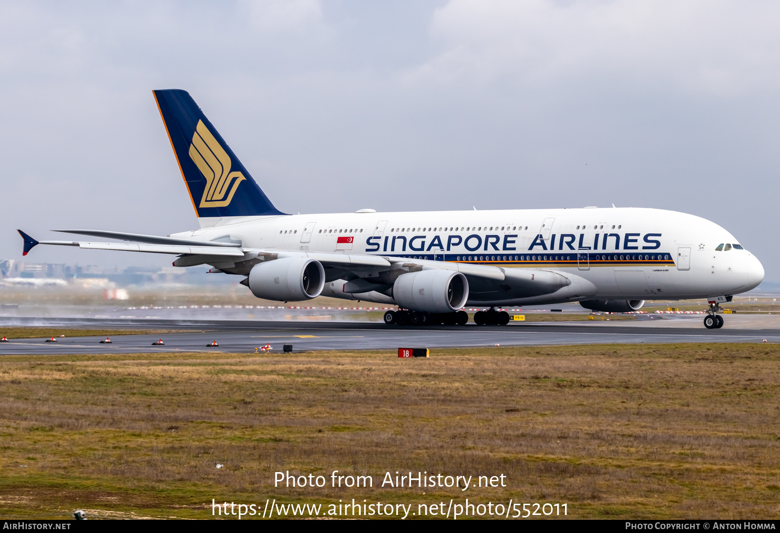 Aircraft Photo of 9V-SKS | Airbus A380-841 | Singapore Airlines | AirHistory.net #552011