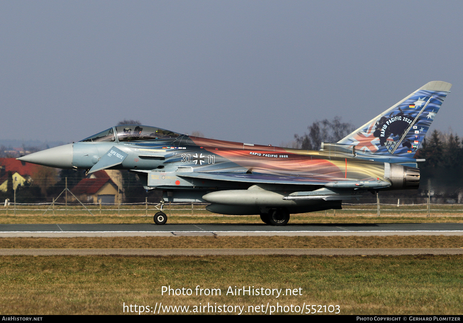 Aircraft Photo of 3111 | Eurofighter EF-2000 Typhoon S | Germany - Air Force | AirHistory.net #552103