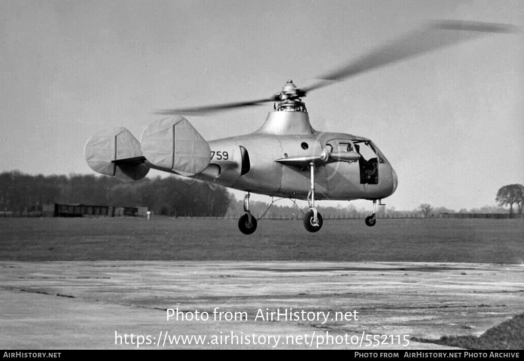 Aircraft Photo of XD759 | Fairey Jet Gyrodyne | UK - Air Force | AirHistory.net #552115