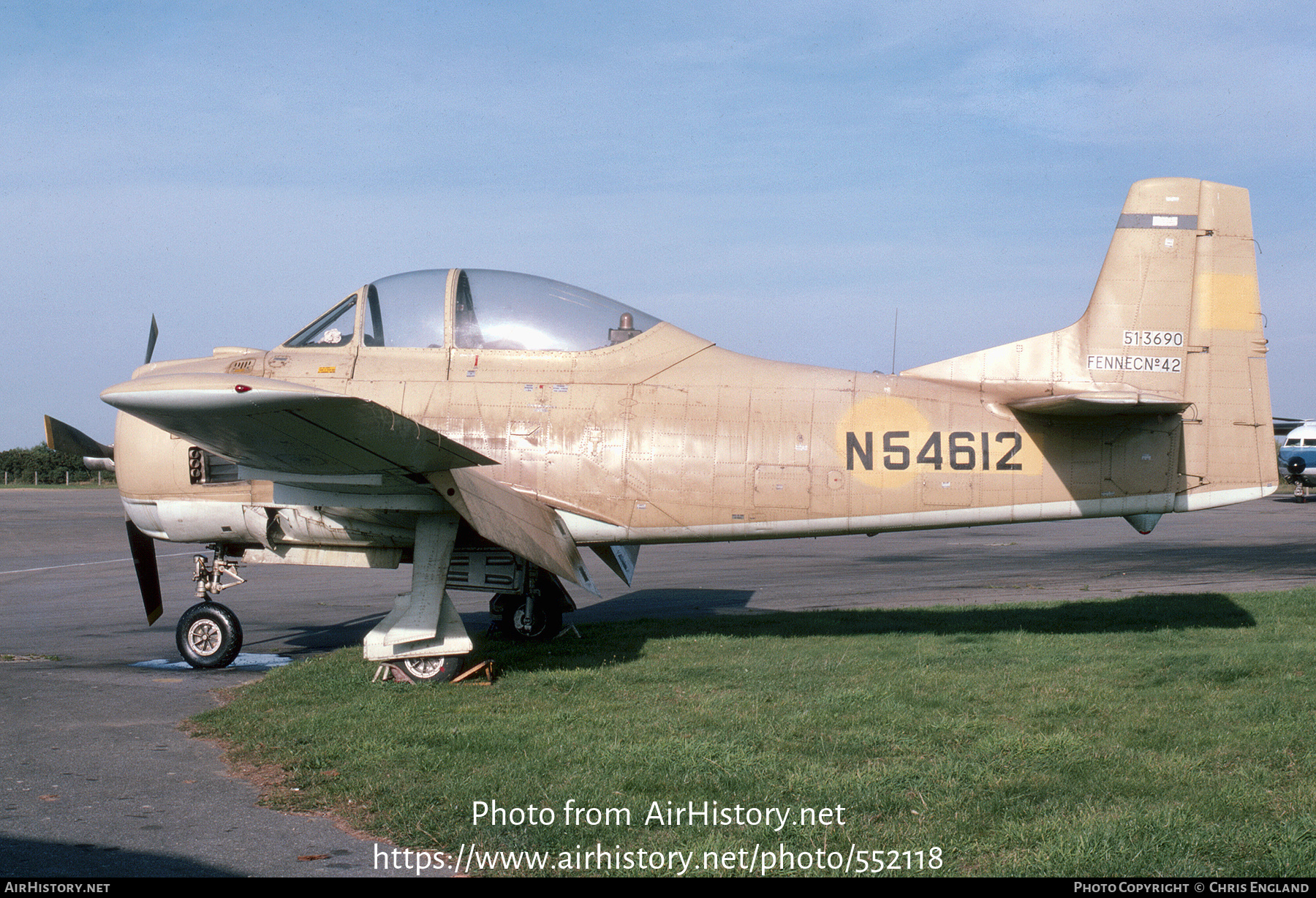 Aircraft Photo of N54612 / 51-3690 | North American T-28S Fennec | AirHistory.net #552118