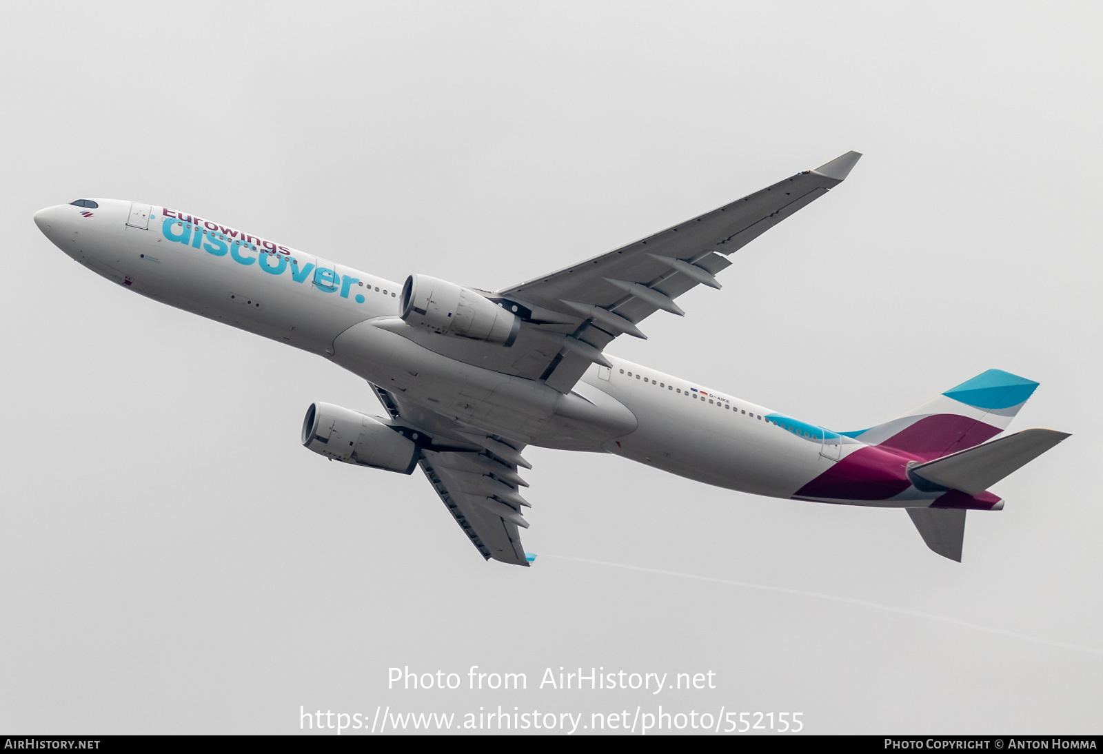 Aircraft Photo of D-AIKE | Airbus A330-343 | Eurowings Discover | AirHistory.net #552155