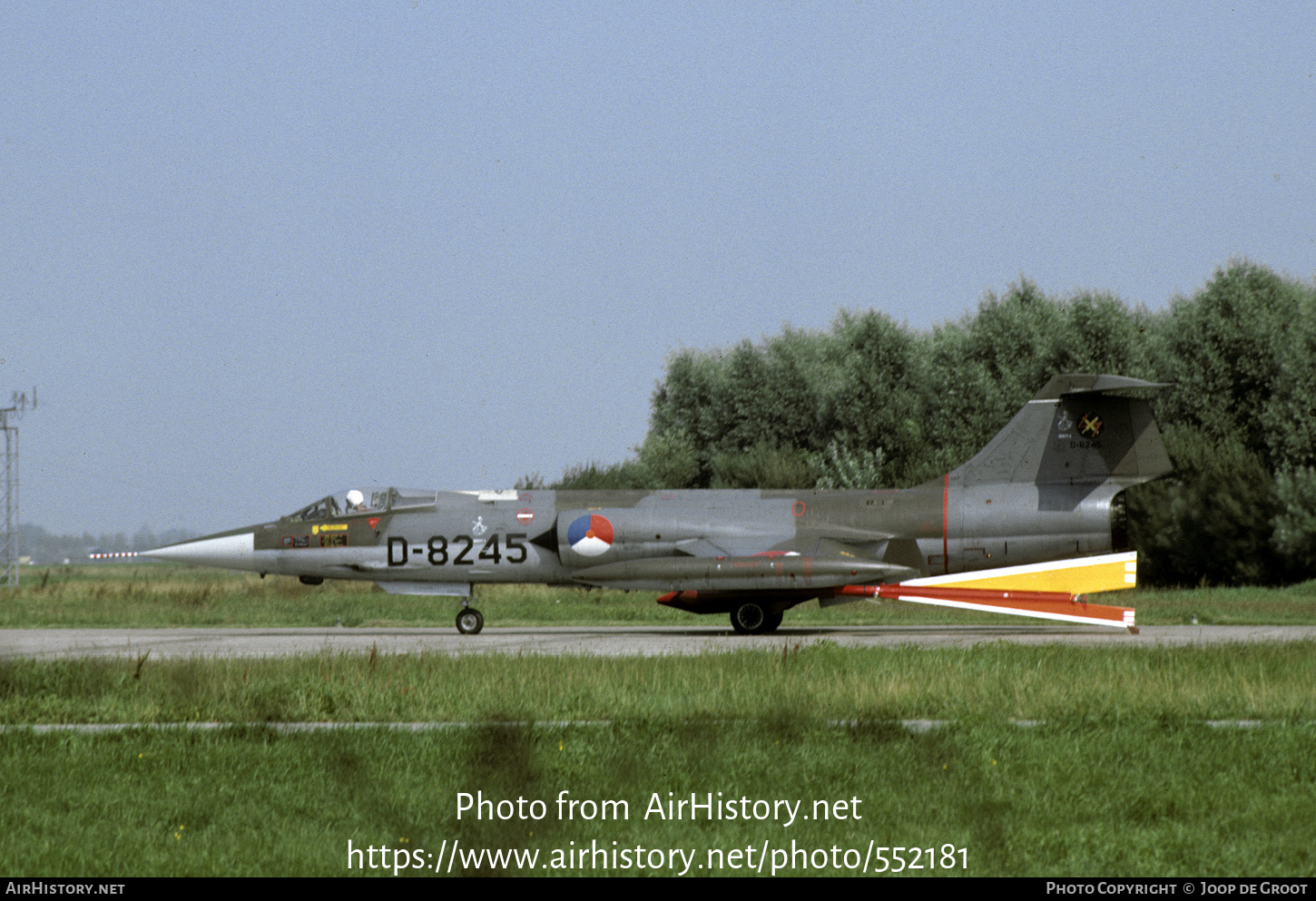 Aircraft Photo of D-8245 | Lockheed F-104G Starfighter | Netherlands - Air Force | AirHistory.net #552181