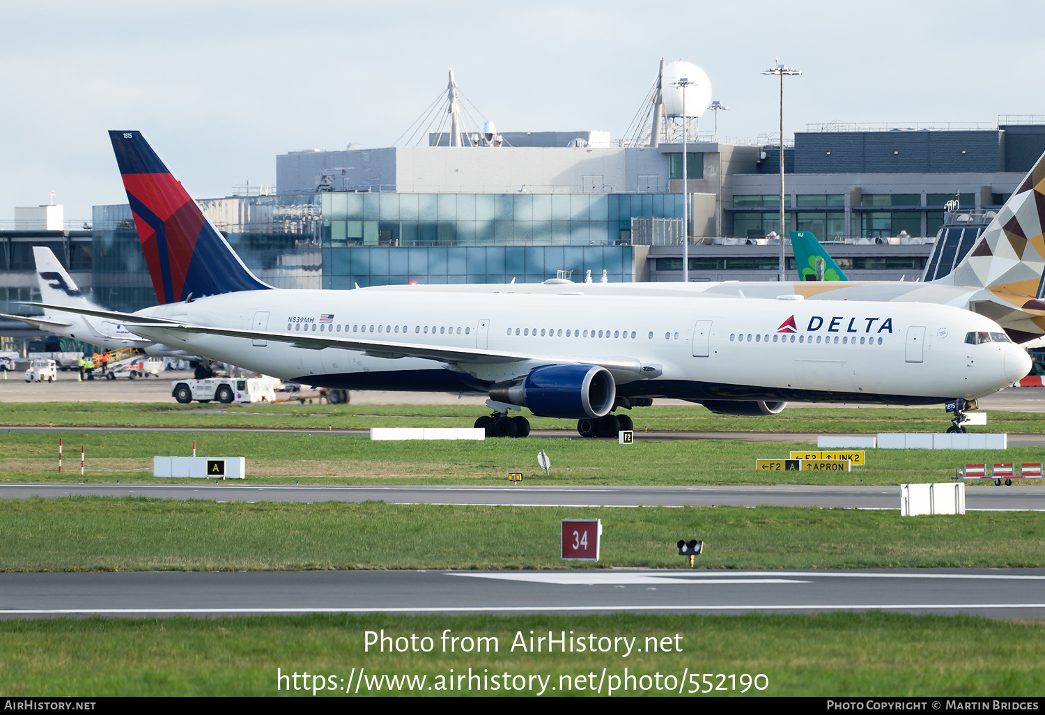 Aircraft Photo of N839MH | Boeing 767-432/ER | Delta Air Lines | AirHistory.net #552190