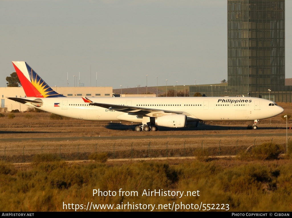 Aircraft Photo of EI-HAJ | Airbus A330-343 | Philippine Airlines | AirHistory.net #552223