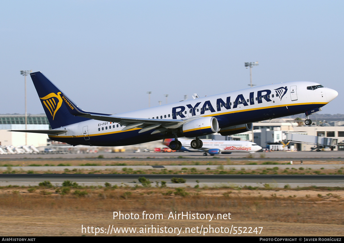 Aircraft Photo of EI-FOY | Boeing 737-8AS | Ryanair | AirHistory.net #552247