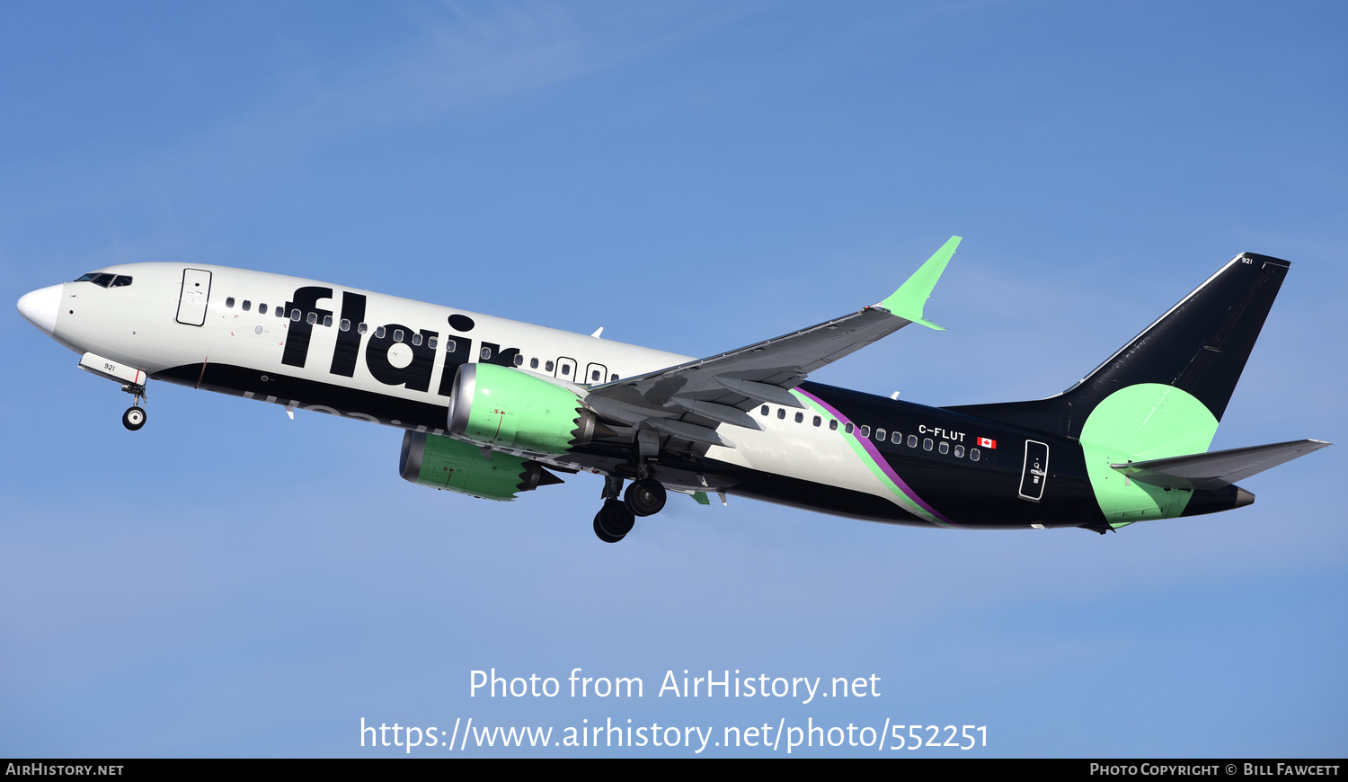 Aircraft Photo of C-FLUT | Boeing 737-8 Max 8 | Flair Airlines | AirHistory.net #552251