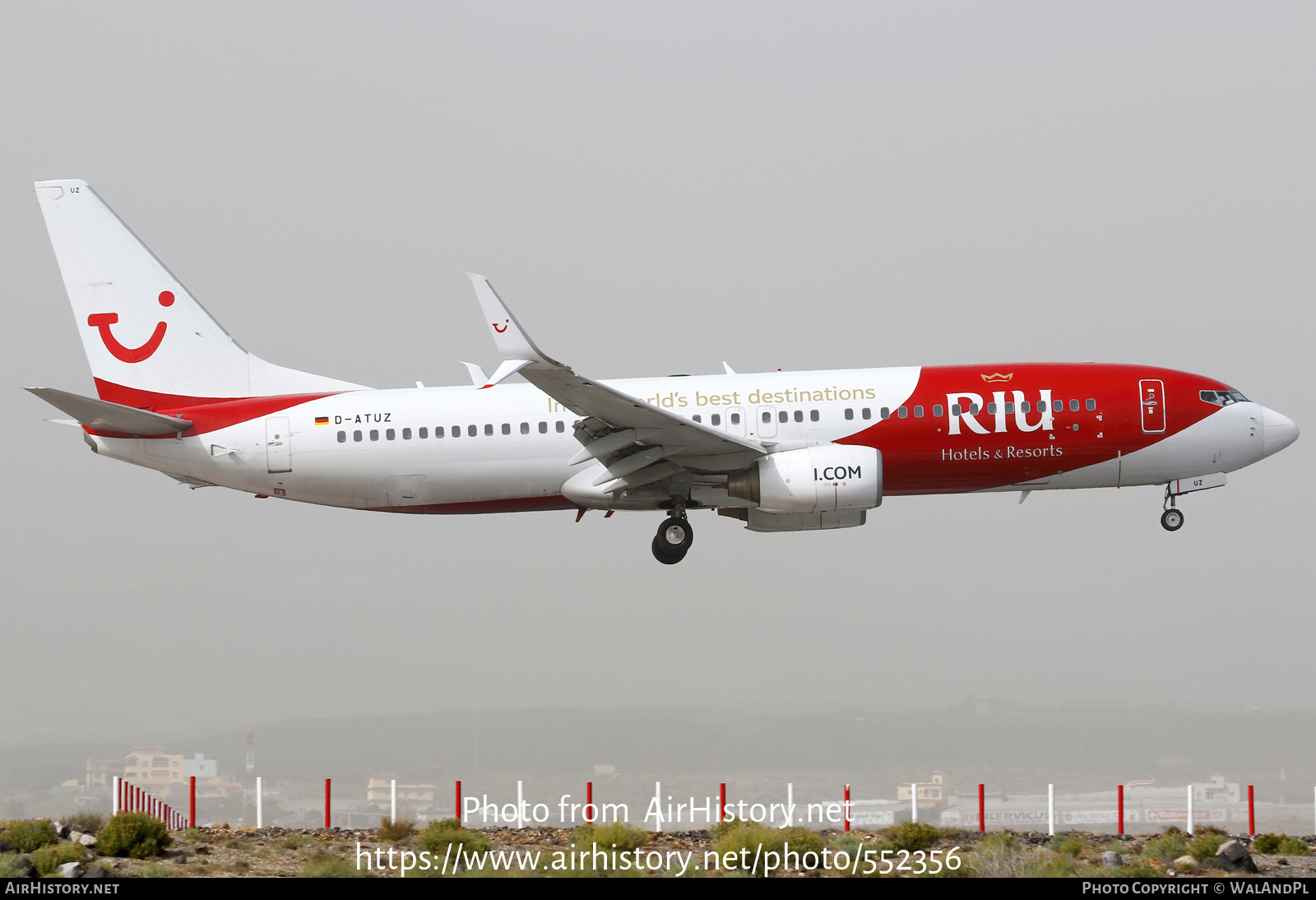 Aircraft Photo of D-ATUZ | Boeing 737-8K5 | TUI | AirHistory.net #552356