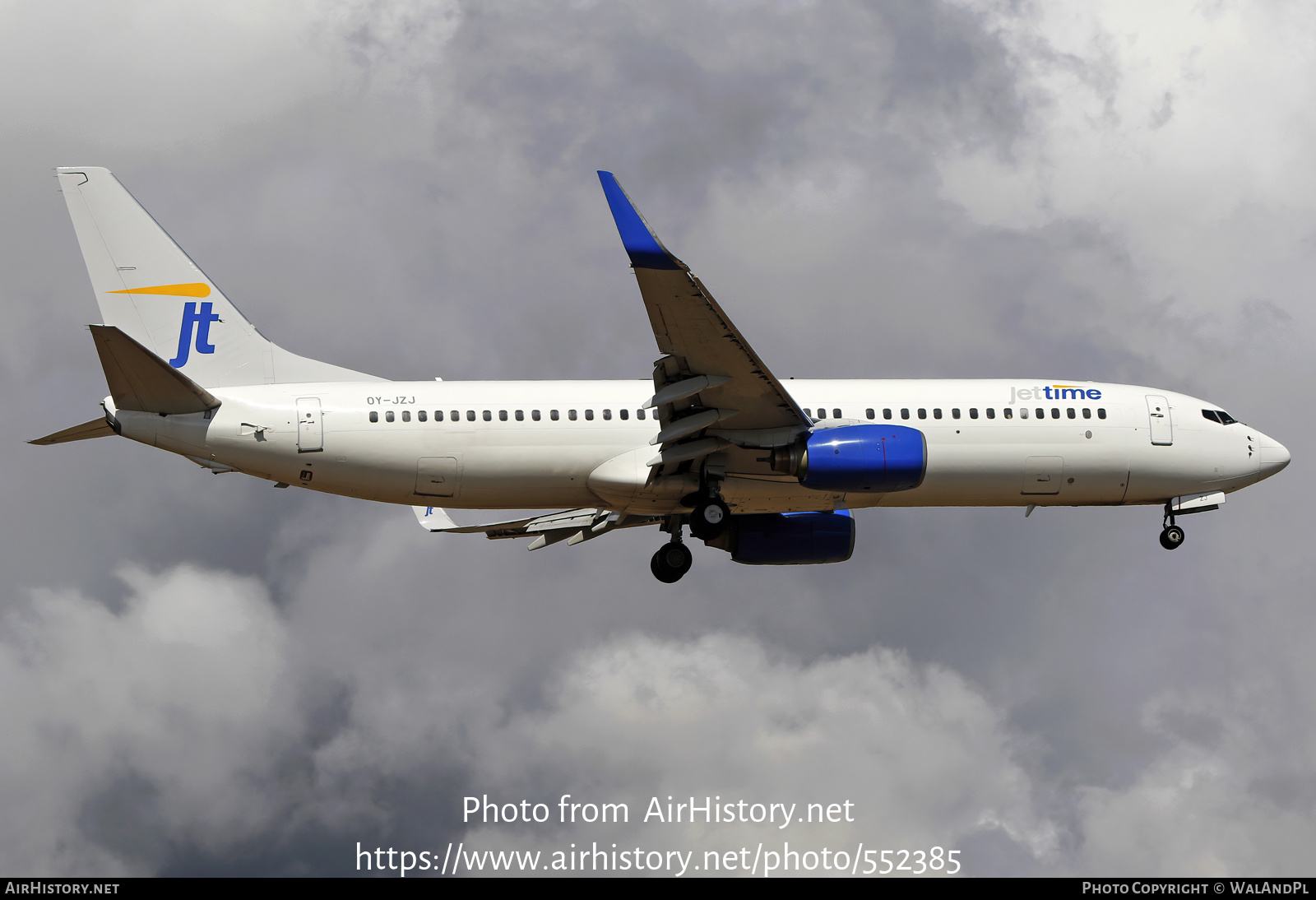 Aircraft Photo of OY-JZJ | Boeing 737-82R | Jettime | AirHistory.net #552385