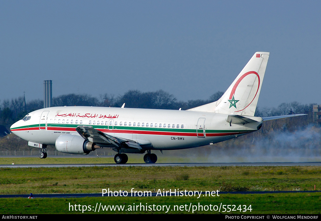 Aircraft Photo of CN-RMV | Boeing 737-5B6 | Royal Air Maroc - RAM | AirHistory.net #552434