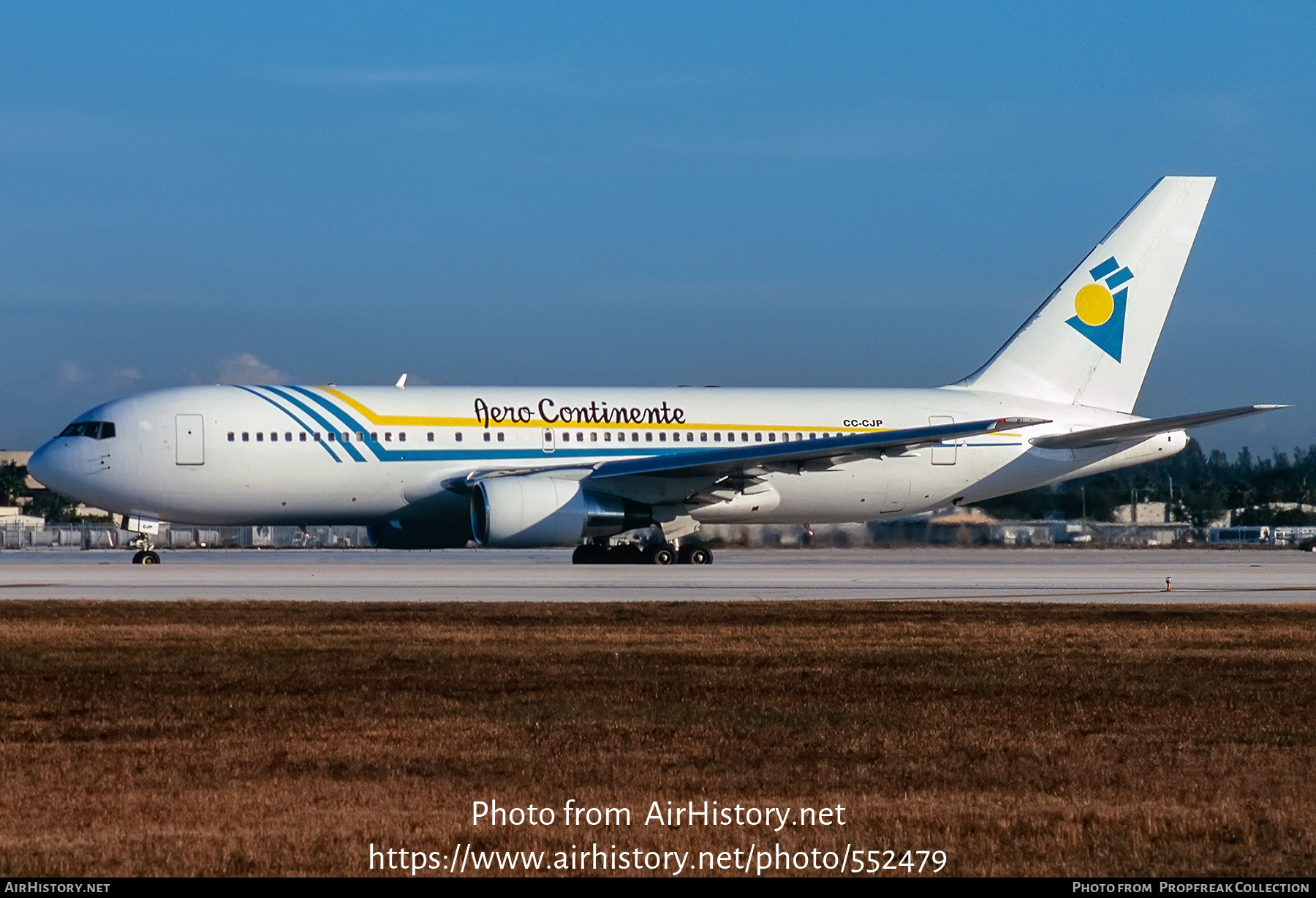 Aircraft Photo of CC-CJP | Boeing 767-219/ER | Aero Continente | AirHistory.net #552479