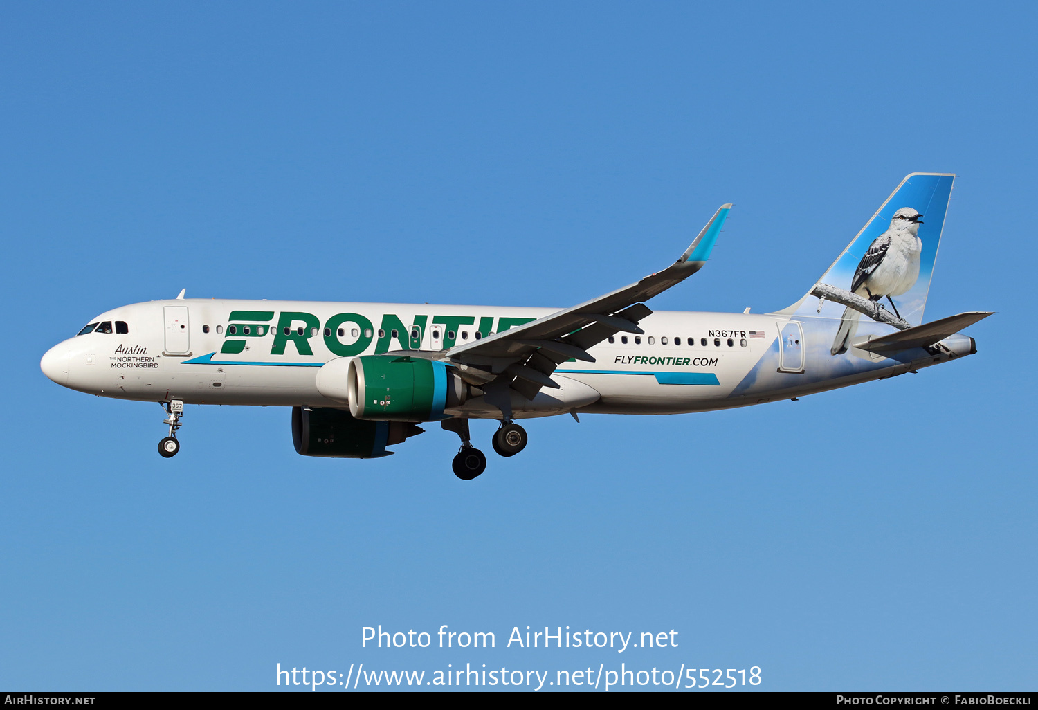 Aircraft Photo of N367FR | Airbus A320-251N | Frontier Airlines | AirHistory.net #552518
