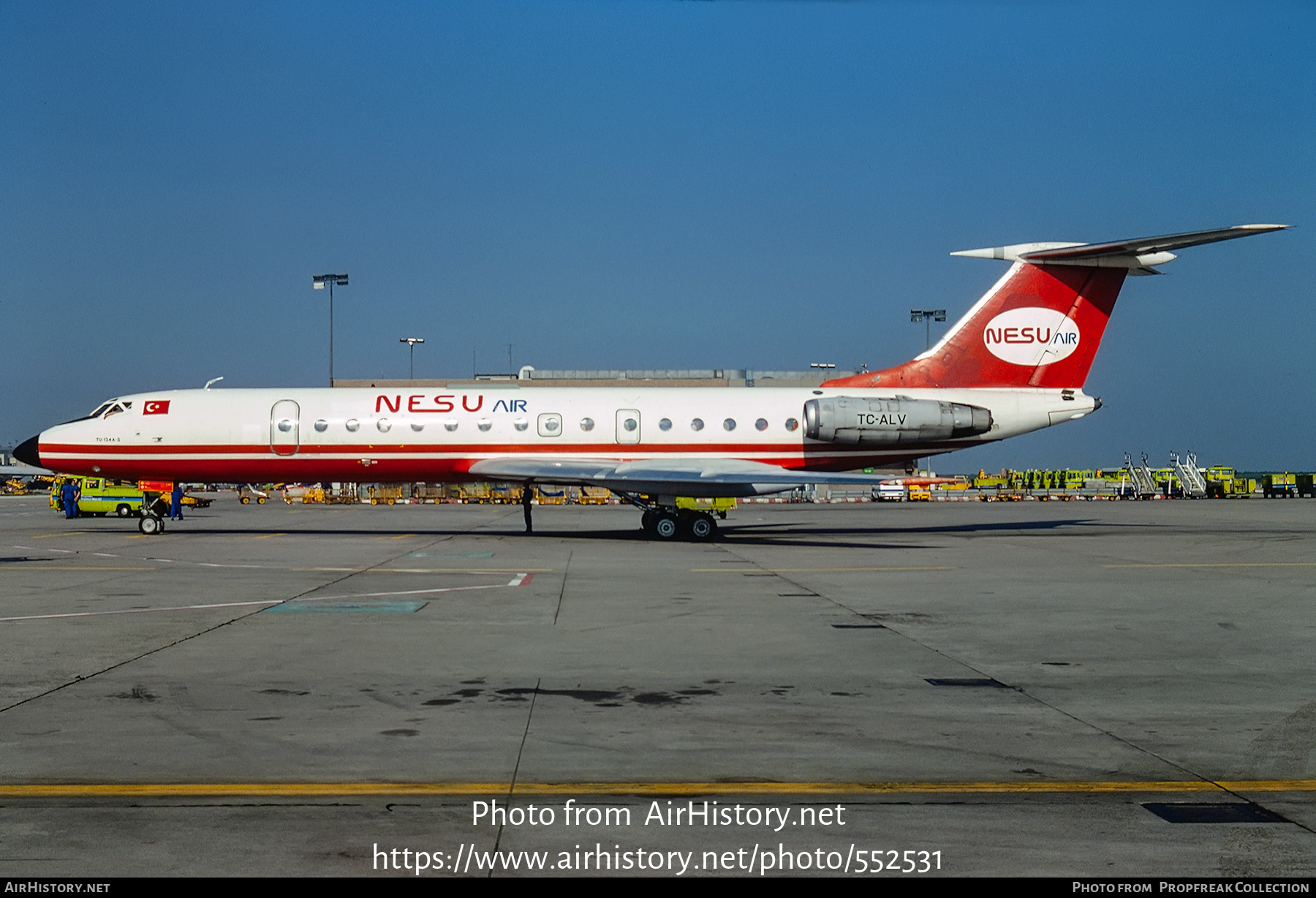 Aircraft Photo of TC-ALV | Tupolev Tu-134A-3 | Nesu Air | AirHistory.net #552531