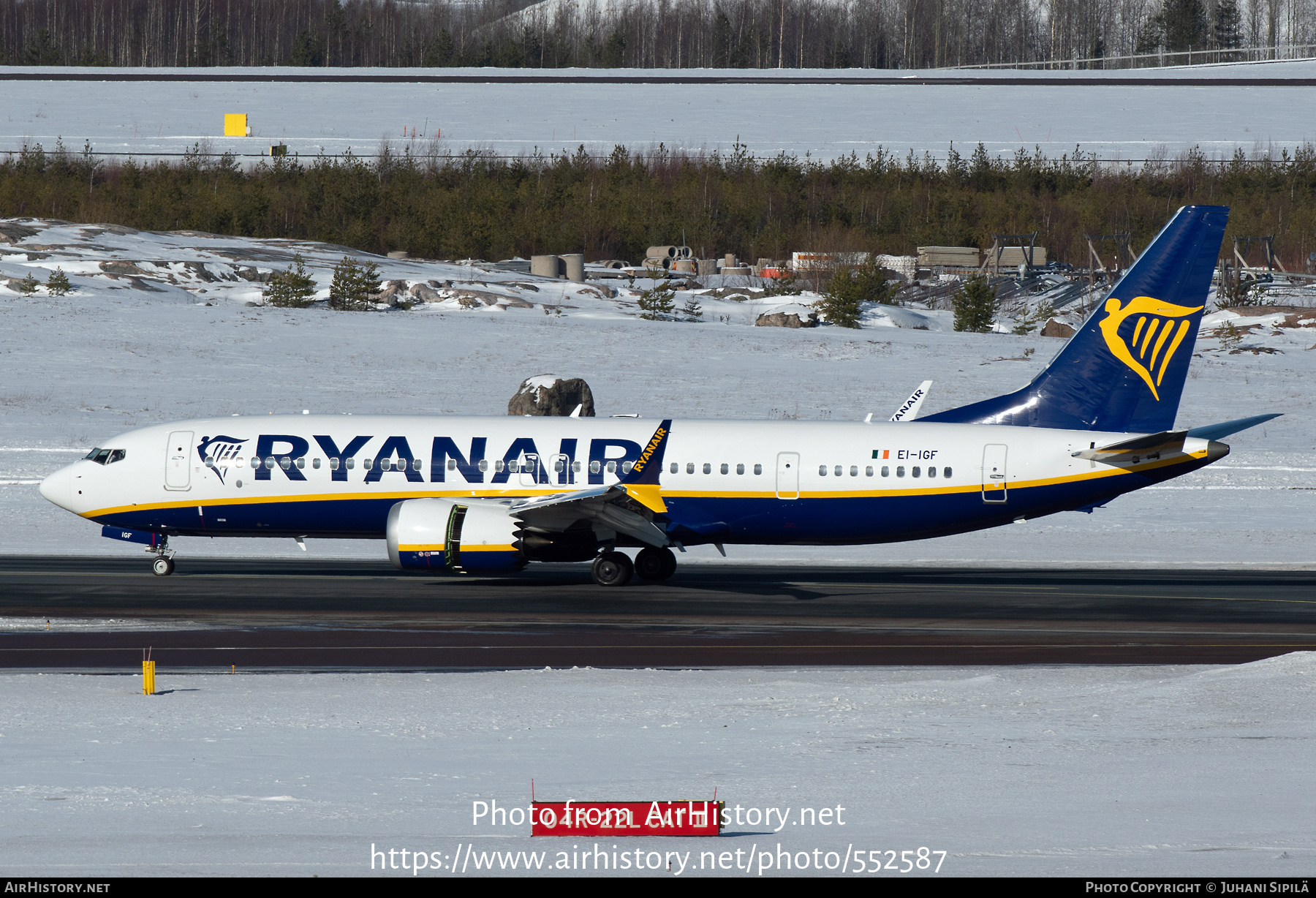 Aircraft Photo of EI-IGF | Boeing 737-8200 Max 200 | Ryanair | AirHistory.net #552587