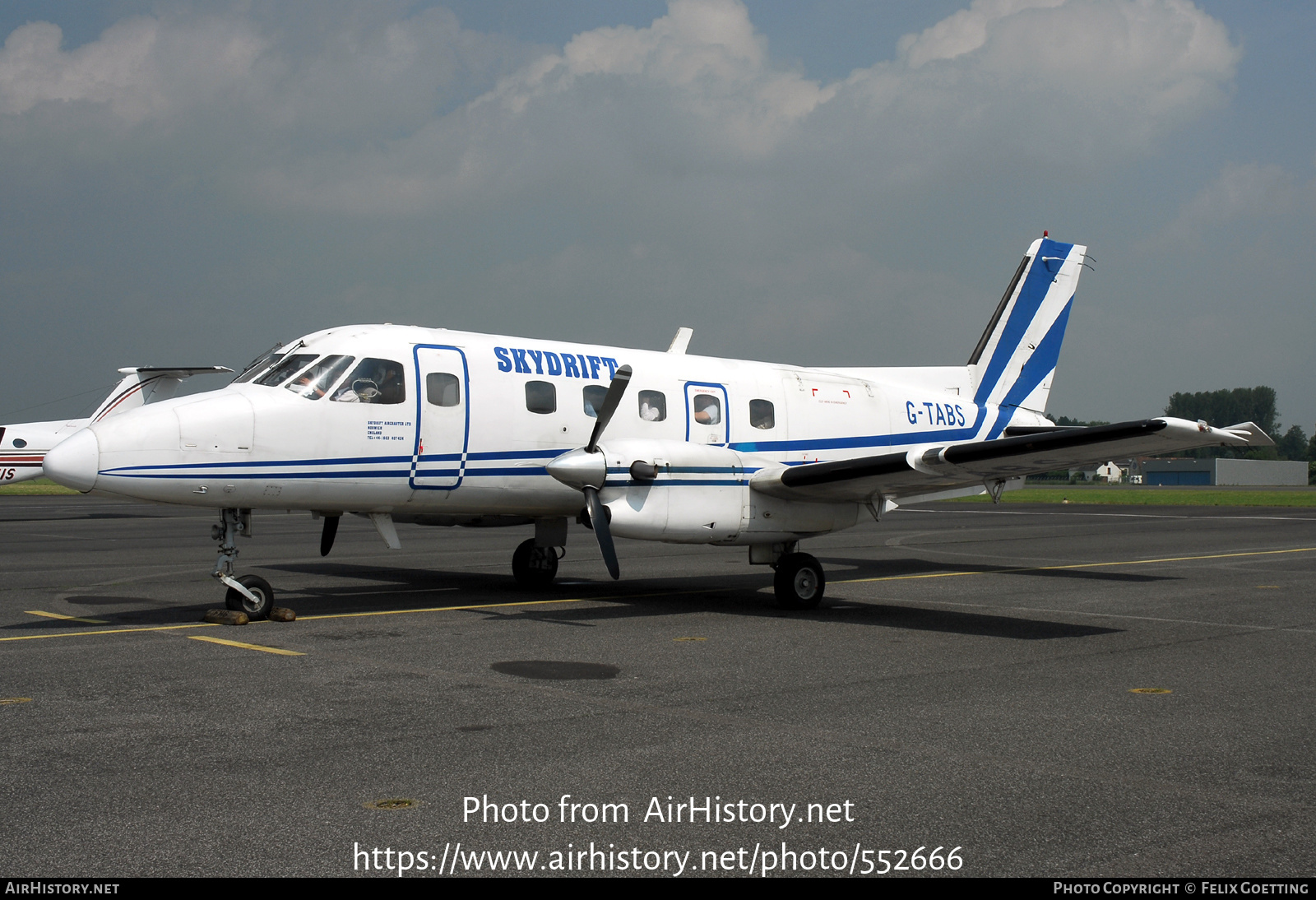 Aircraft Photo of G-TABS | Embraer EMB-110P1 Bandeirante | Skydrift Air Charter | AirHistory.net #552666