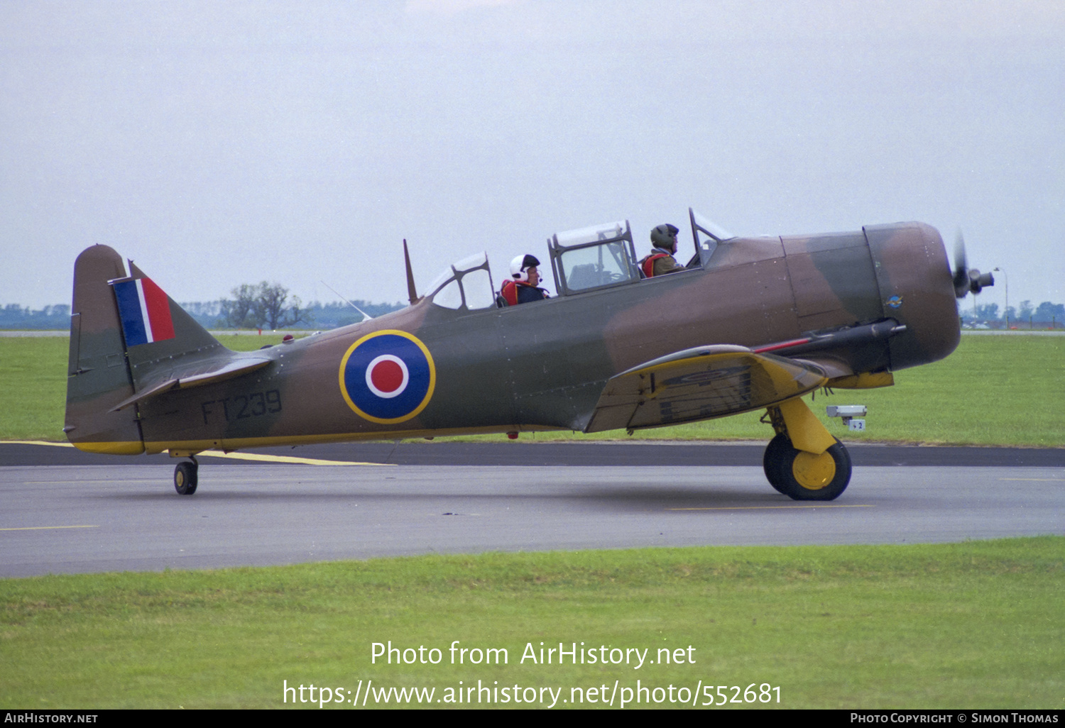 Aircraft Photo of G-BIWX / FT239 | North American T-6J Harvard Mk IV | UK - Air Force | AirHistory.net #552681