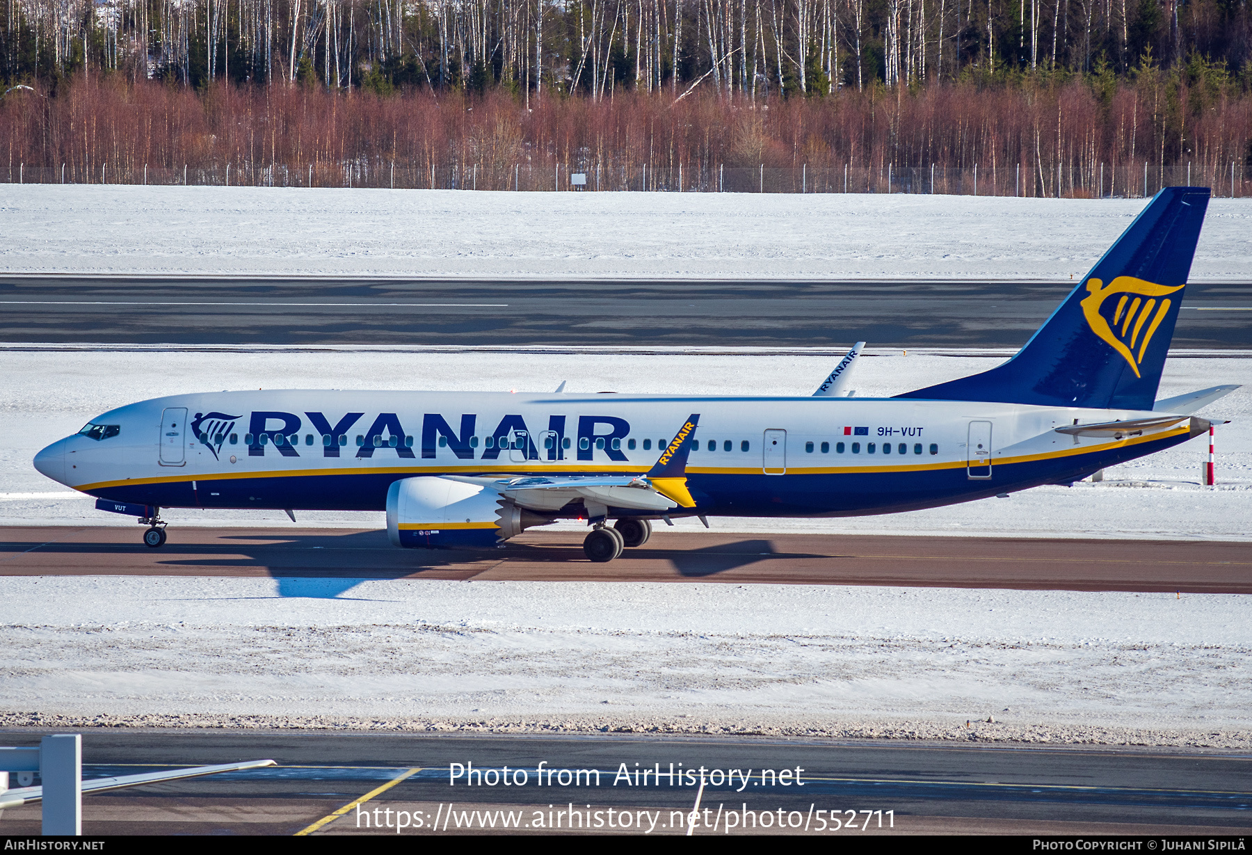 Aircraft Photo of 9H-VUT | Boeing 737-8200 Max 200 | Ryanair | AirHistory.net #552711