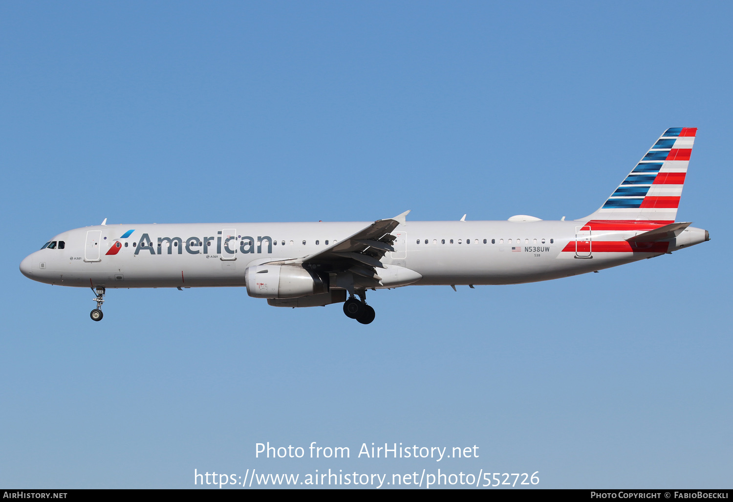 Aircraft Photo of N538UW | Airbus A321-231 | American Airlines | AirHistory.net #552726