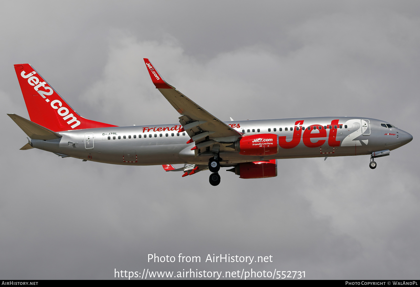 Aircraft Photo of G-JZBL | Boeing 737-800 | Jet2 | AirHistory.net #552731