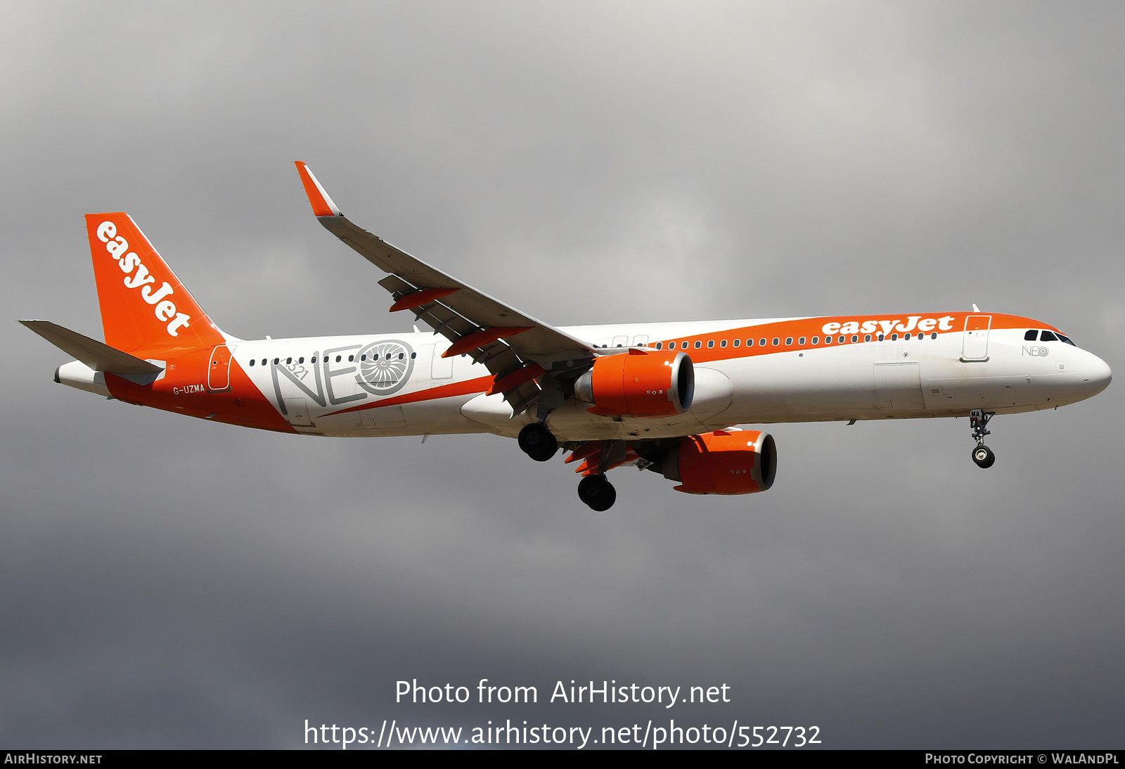 Aircraft Photo of G-UZMA | Airbus A321-251NX | EasyJet | AirHistory.net #552732