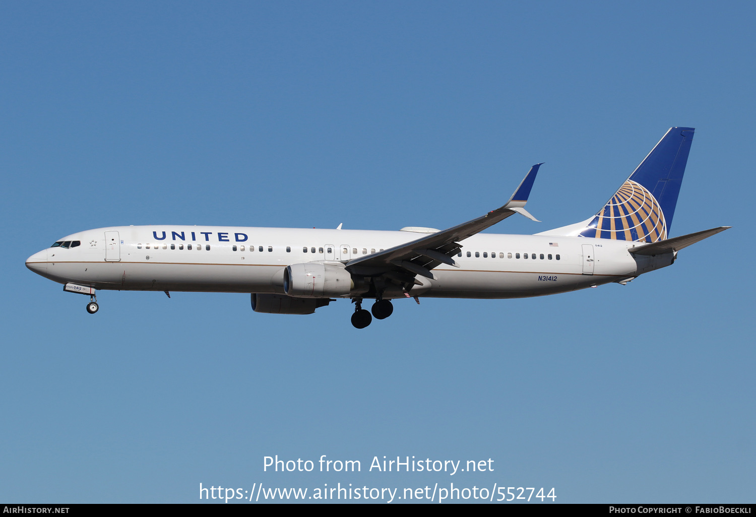 Aircraft Photo of N31412 | Boeing 737-924 | United Airlines | AirHistory.net #552744