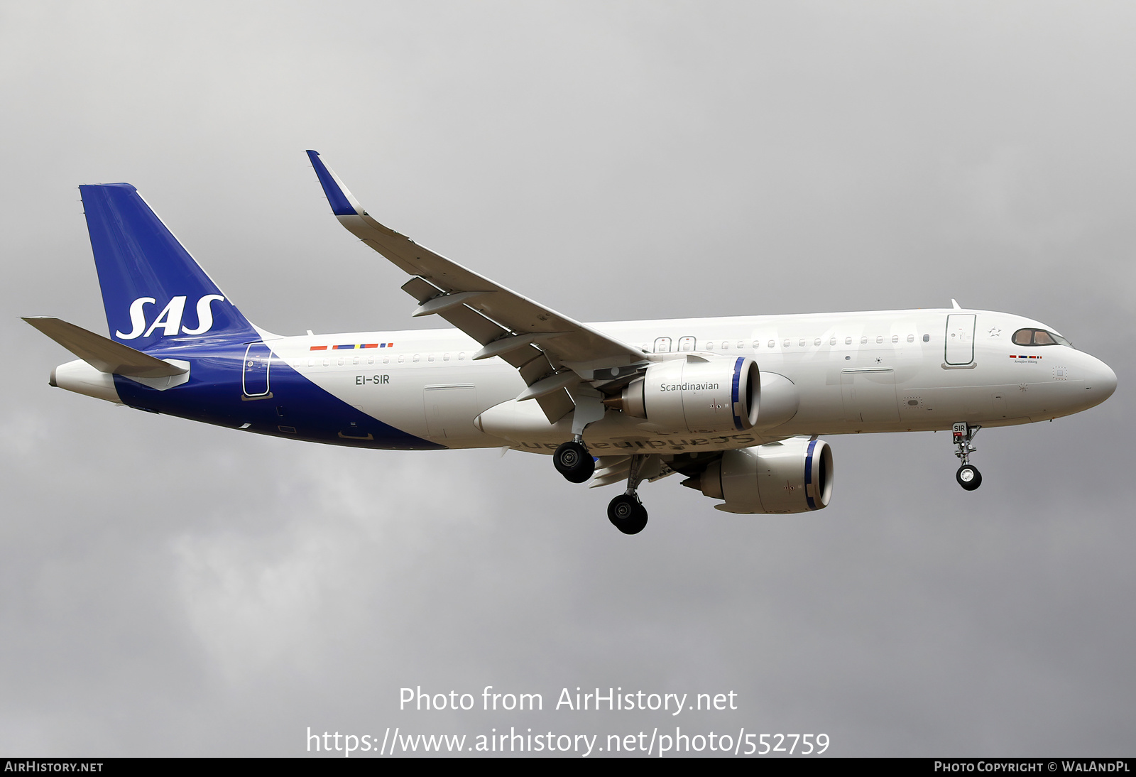 Aircraft Photo of EI-SIR | Airbus A320-251N | Scandinavian Airlines - SAS | AirHistory.net #552759