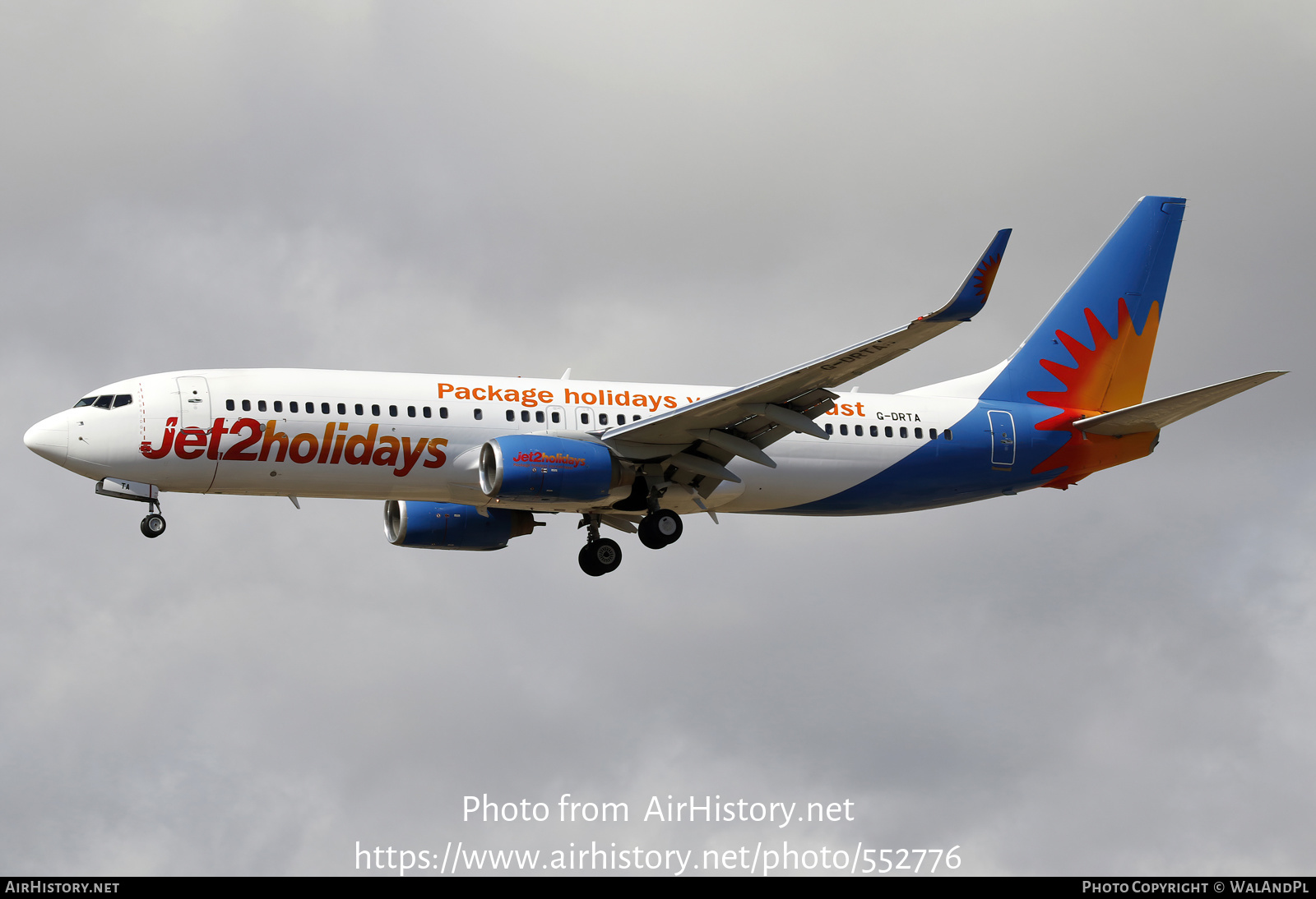 Aircraft Photo of G-DRTA | Boeing 737-85P | Jet2 Holidays | AirHistory.net #552776