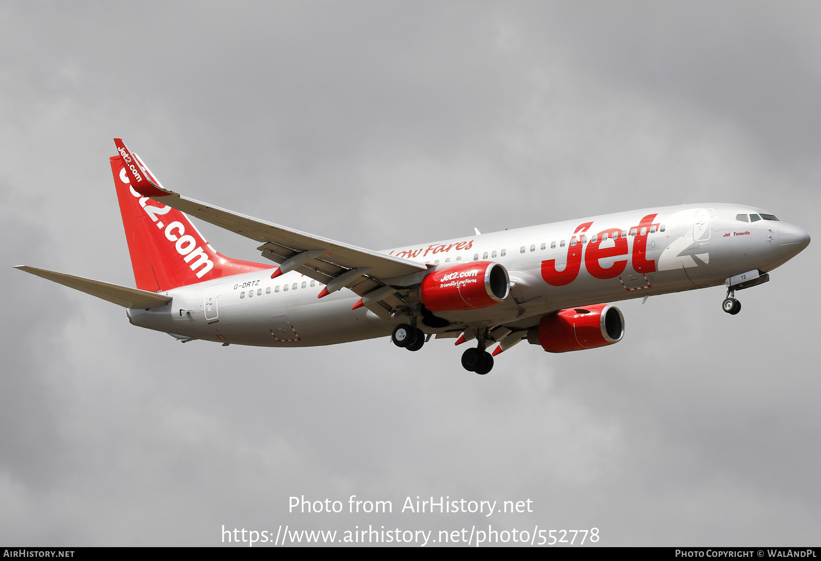 Aircraft Photo of G-DRTZ | Boeing 737-8AS | Jet2 | AirHistory.net #552778