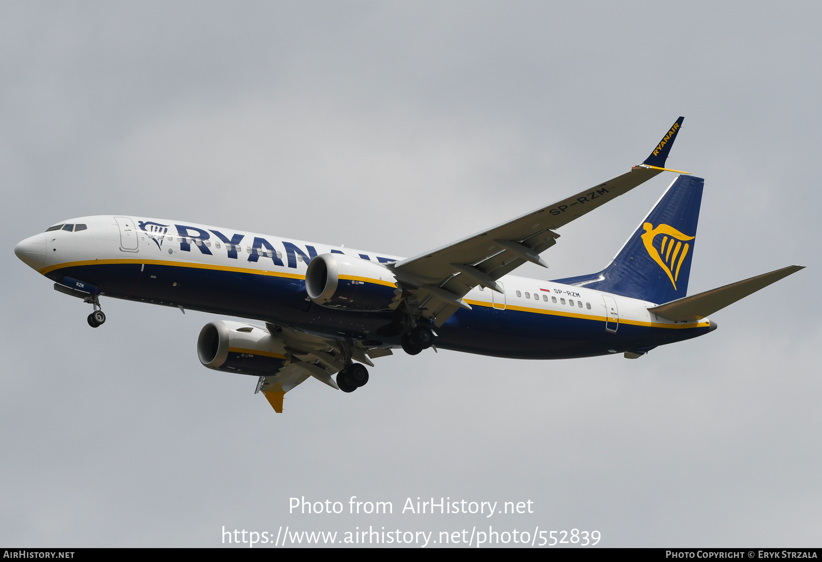 Aircraft Photo of SP-RZM | Boeing 737-8200 Max 200 | Ryanair | AirHistory.net #552839