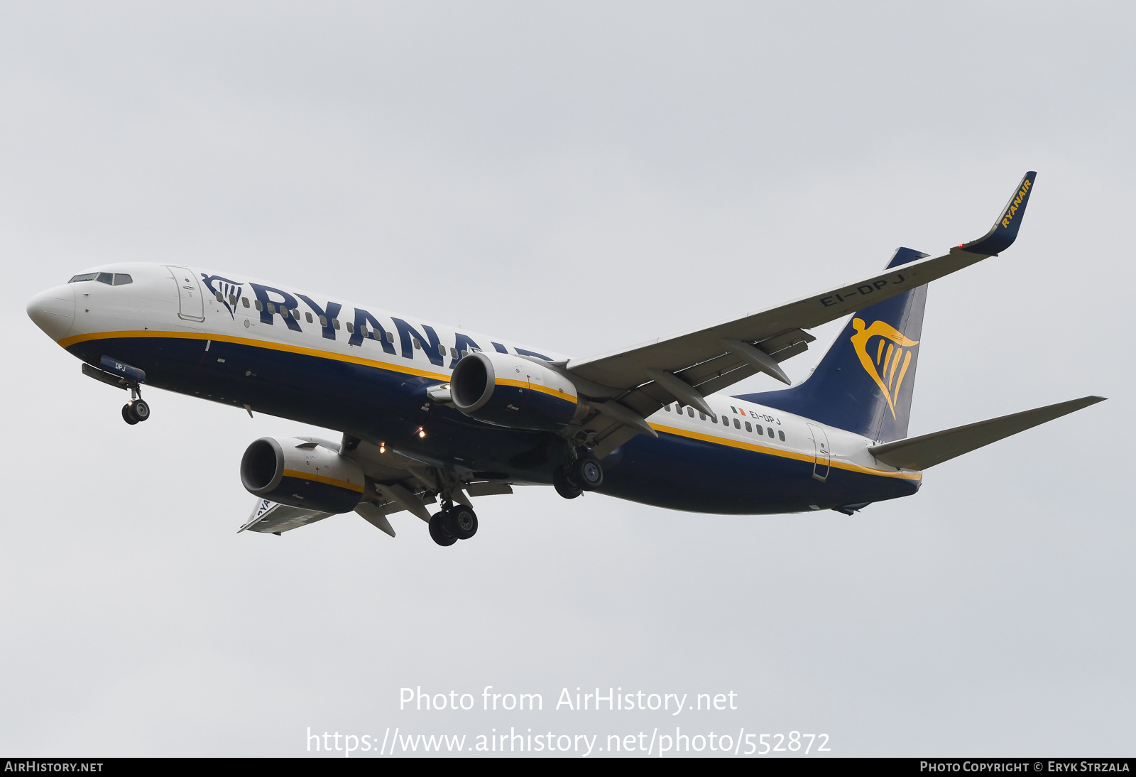 Aircraft Photo of EI-DPJ | Boeing 737-8AS | Ryanair | AirHistory.net #552872