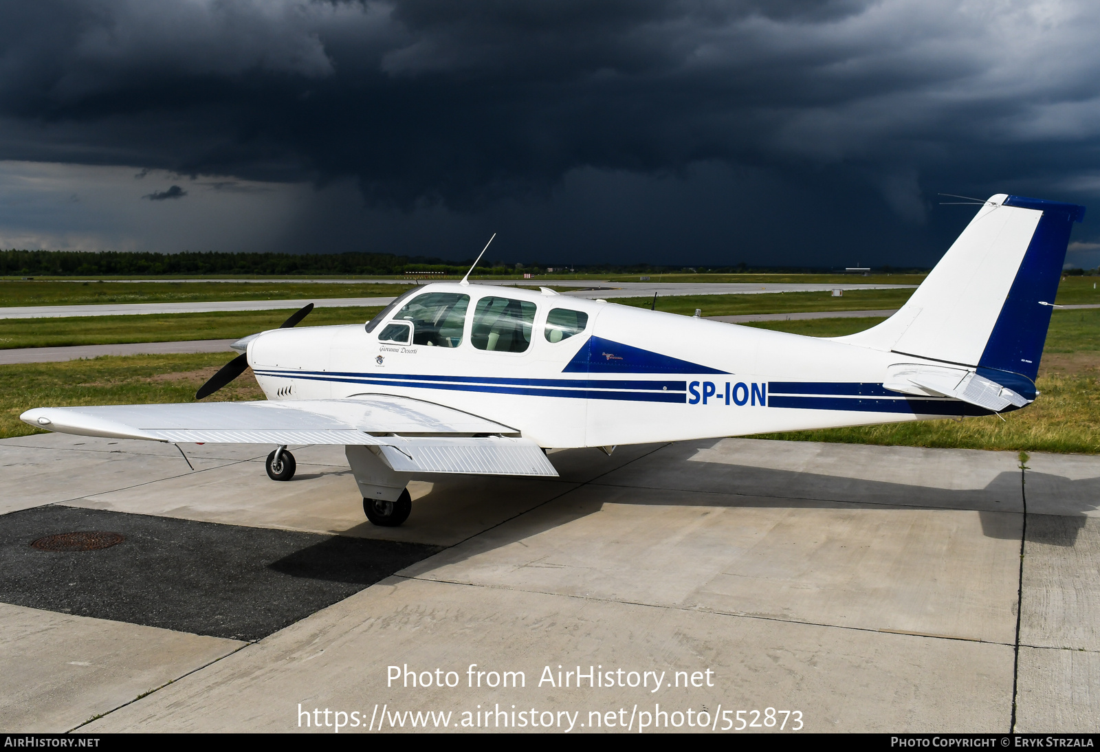 Aircraft Photo of SP-ION | Beech 35-B33 Debonair | AirHistory.net #552873