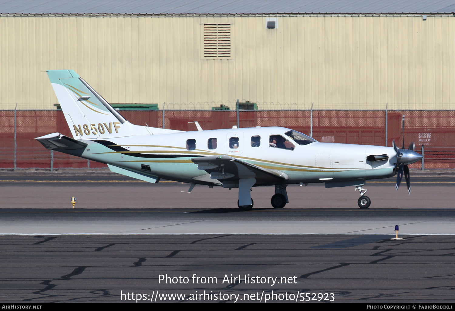 Aircraft Photo of N850VF | Socata TBM-700 | AirHistory.net #552923