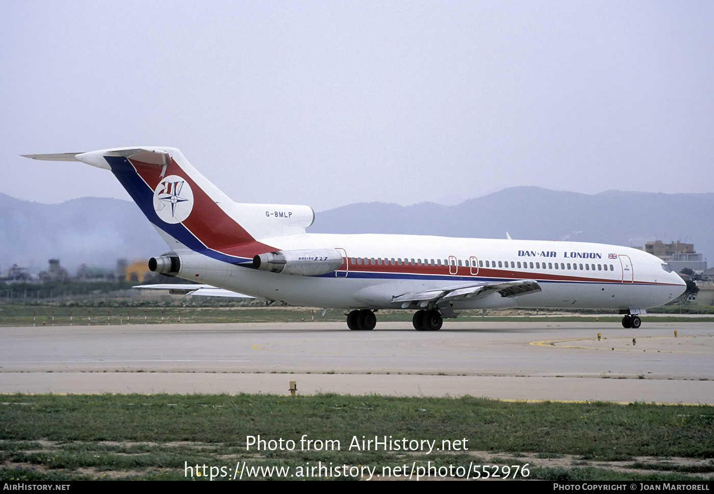 Aircraft Photo of G-BMLP | Boeing 727-264 | Dan-Air London | AirHistory.net #552976