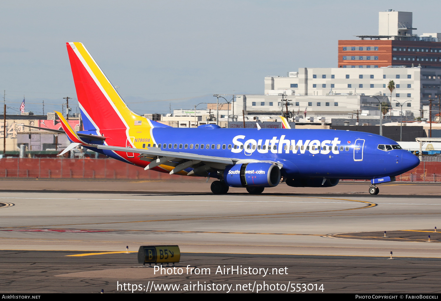 Aircraft Photo of N7869A | Boeing 737-79P | Southwest Airlines | AirHistory.net #553014